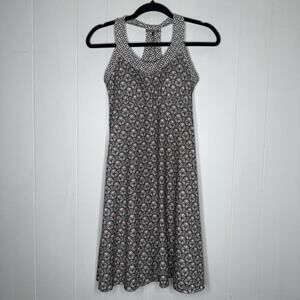 PrAna Women’s Cali Dress Geometric Print Gray Size Small